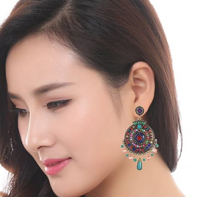 Jewellery Bohemian Multi-Color Earrings for Girls and Women