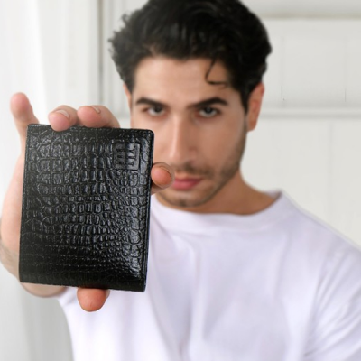 Men Wallets Genuine Leather