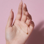 Women Champagne 14k Gold Plated Finger Chain